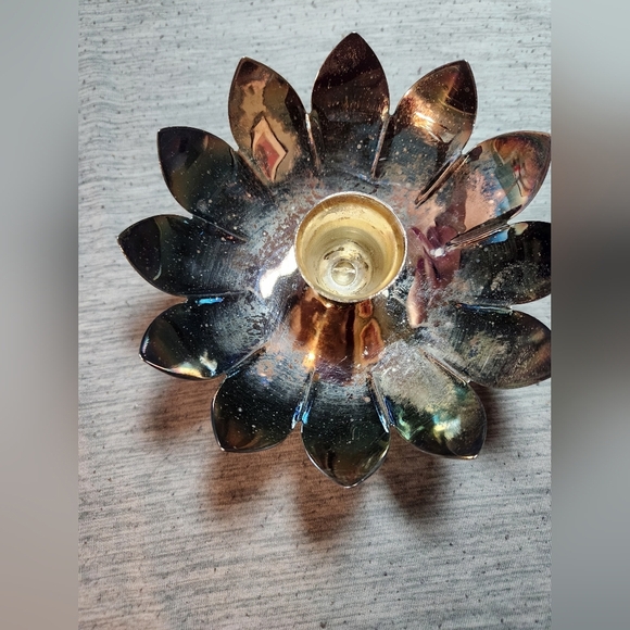 Reed & Barton World's Finest Silver Plated Candle Holder 2x5"H 5"W - Picture 2 of 11